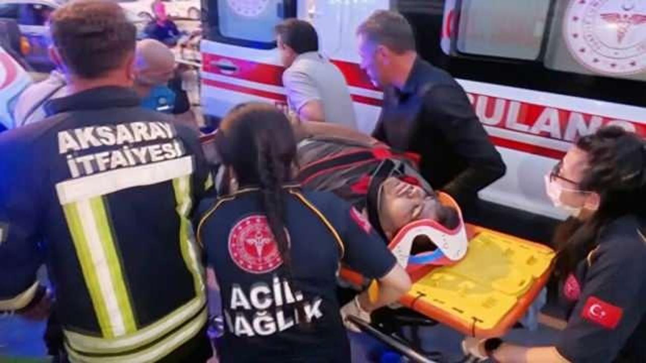 Aksaray’da asansör faciası: 2 ağır yaralı!