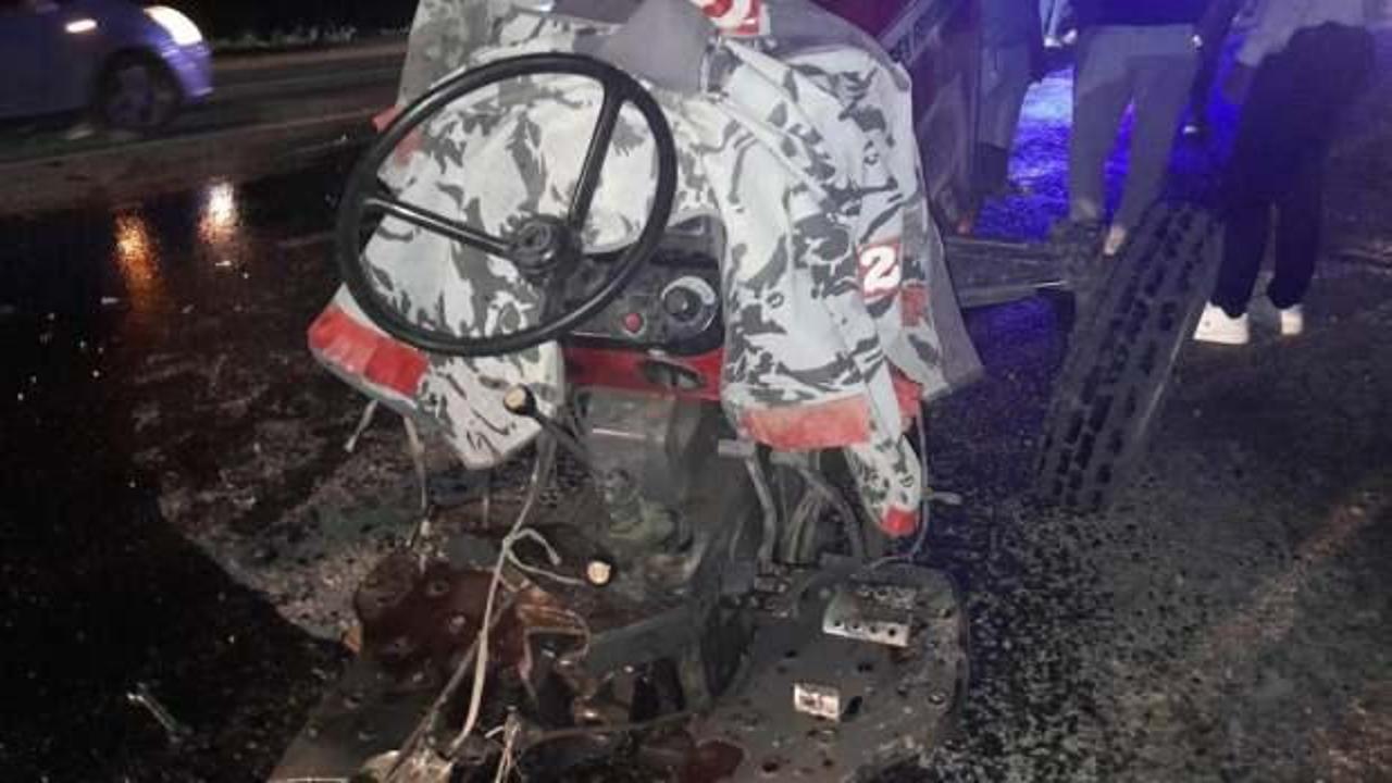 Çorum'da feci kaza! Traktör ikiye bölündü: Çok sayıda yaralı var