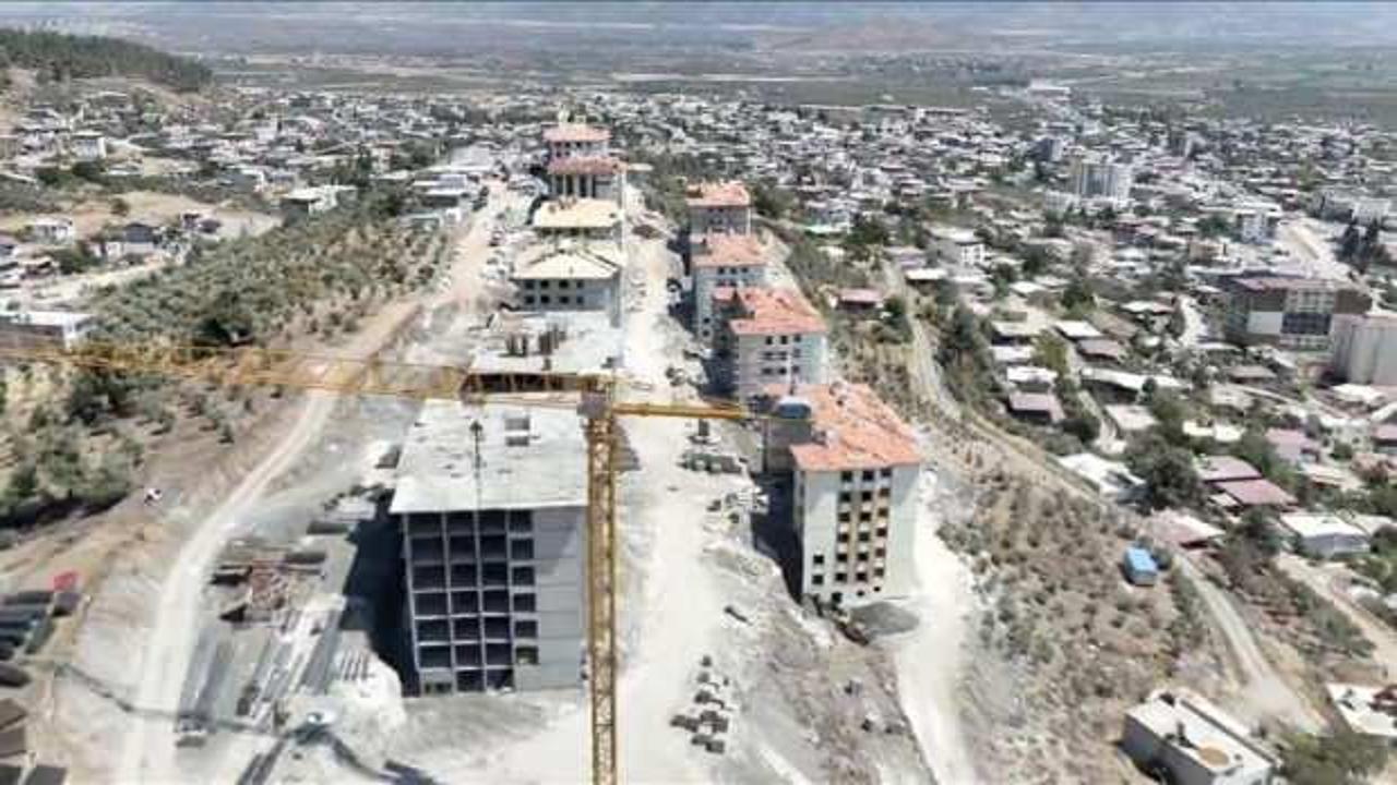 Hatay Hassa'da 622 afet konutunun yapımı devam ediyor