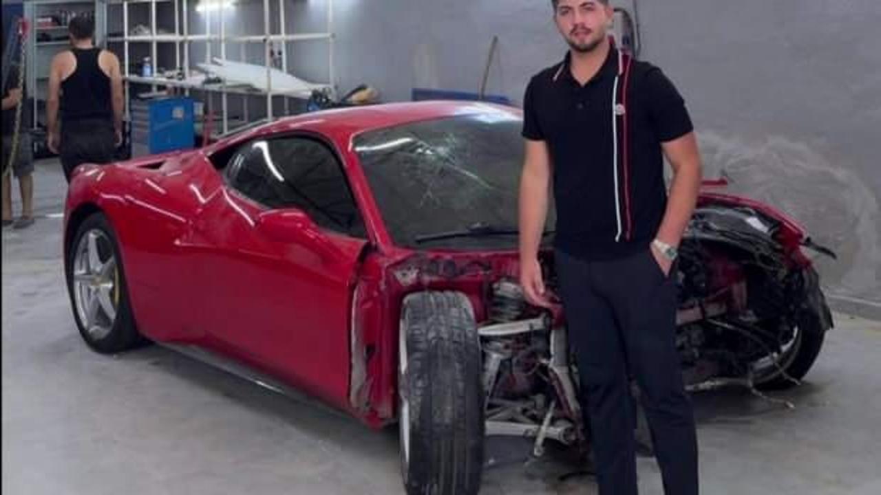 Hurdaya dönen 15 milyonluk Ferrari'nin sahibi: "Binemeden gitti"