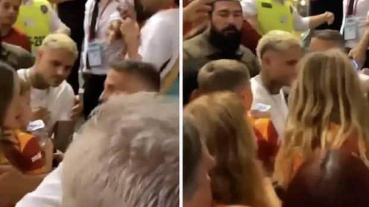 Icardi'yi sinirlendiren ilgi! Ailesinin yanında yaptığı hareket dikkat &ccedil;ekti