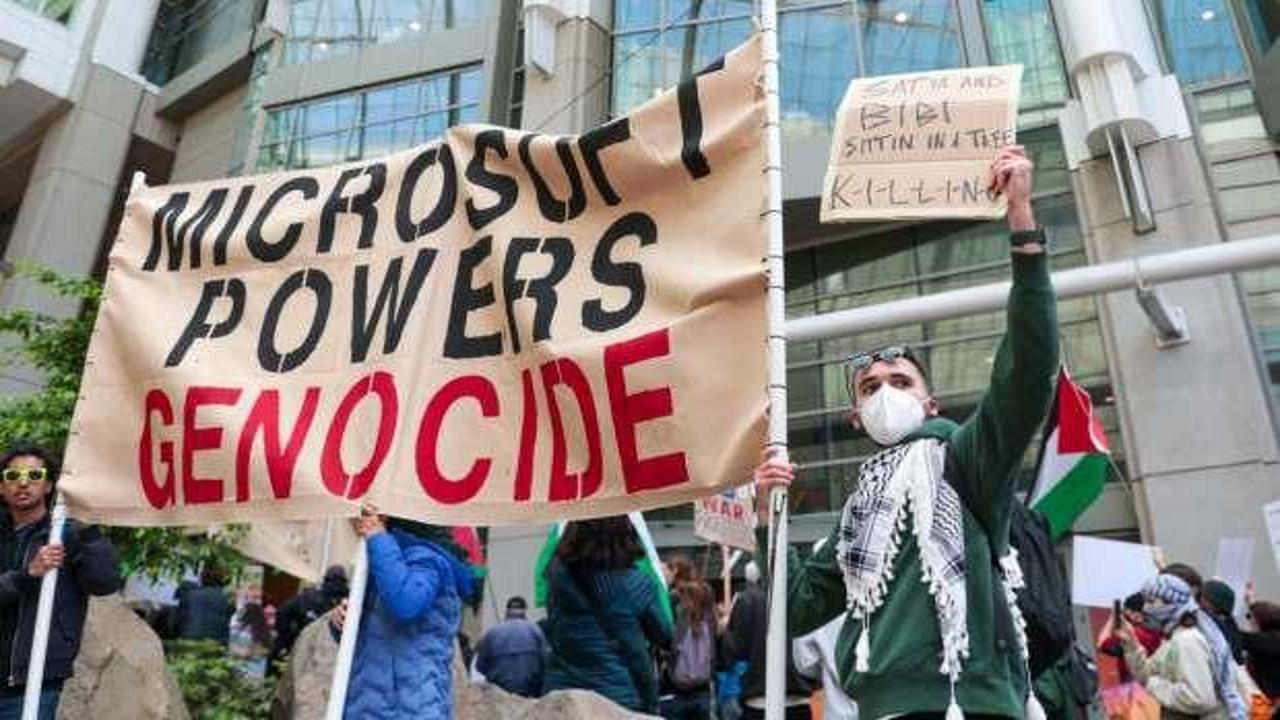 Microsoft &ccedil;alışanları ayaklandı! İsrail tepkisi