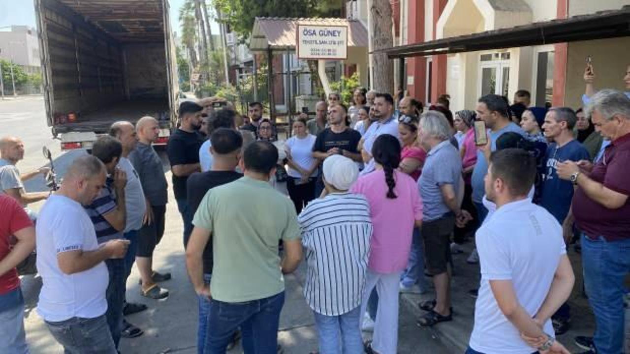 Mersin'de patron kaçtı iddiası: 120 işçi mağdur!