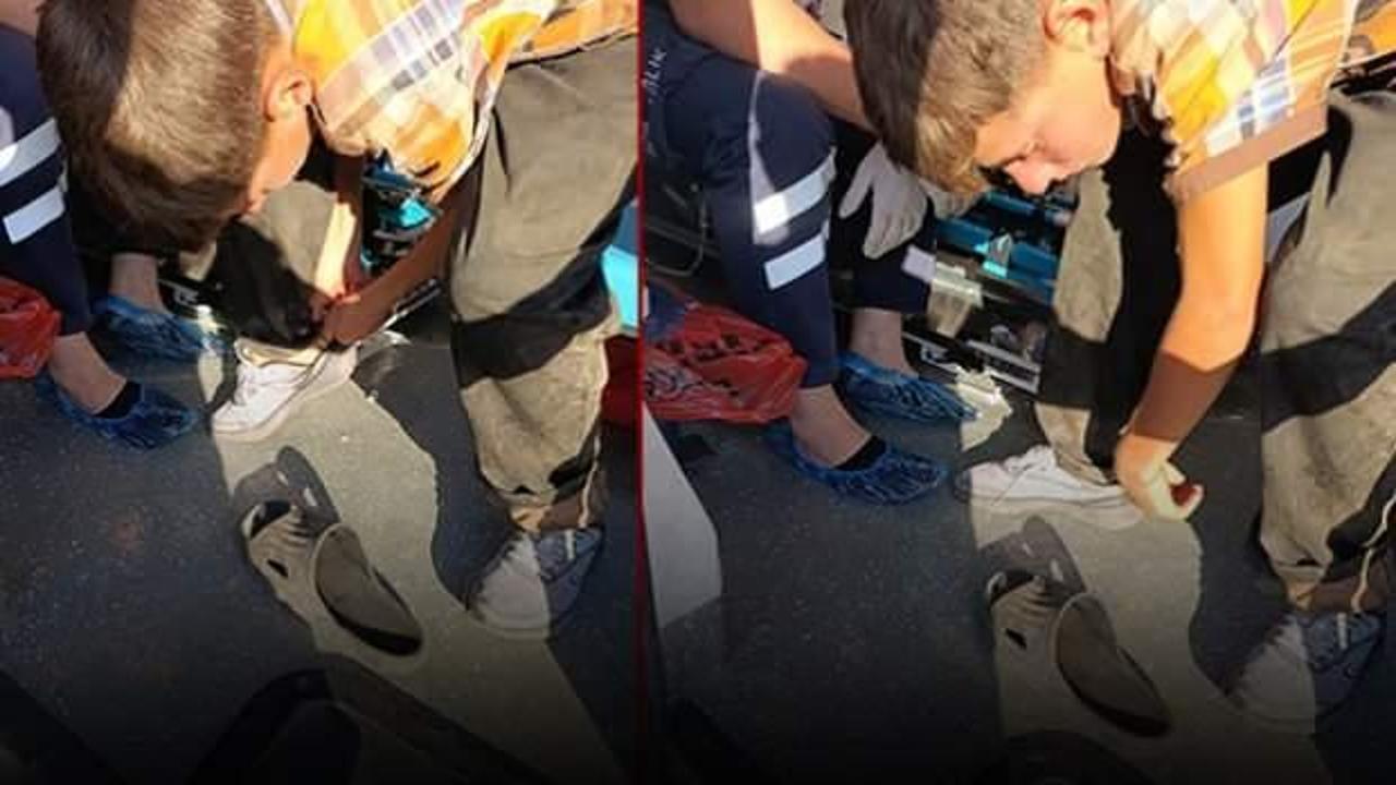 Ambulans şoförü, yaptığı hareketle gönülleri fethetti