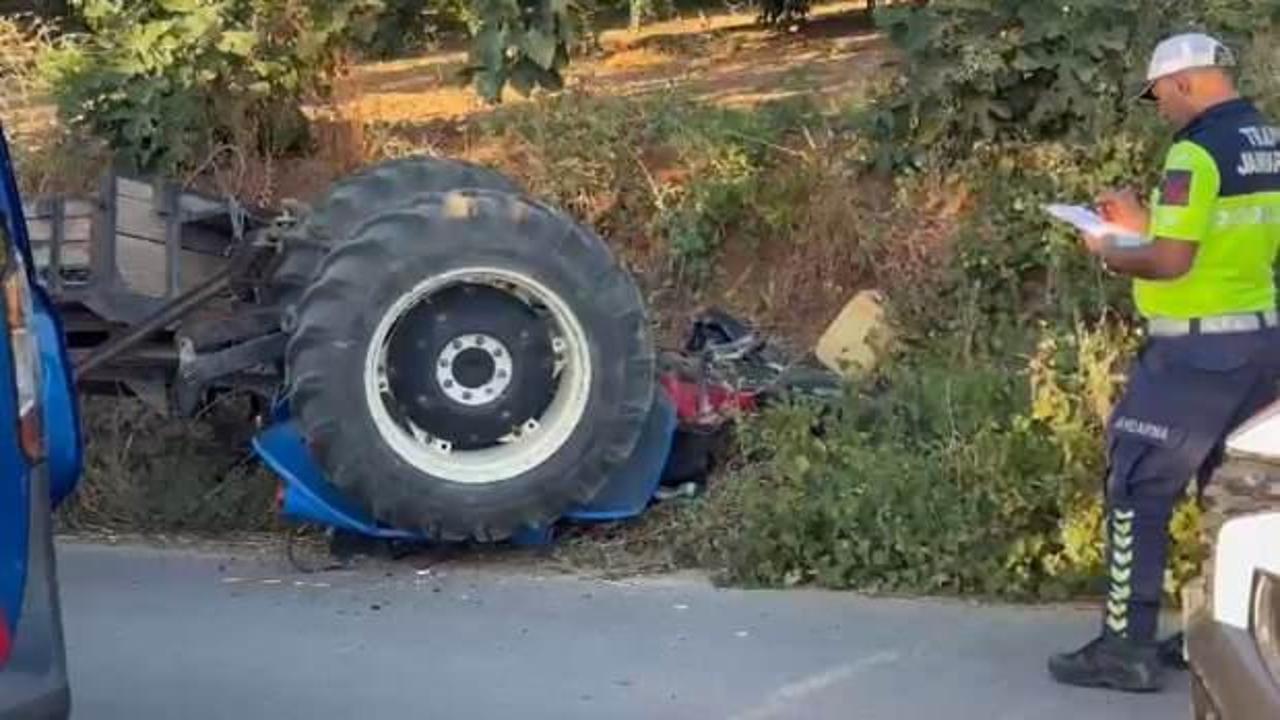 Bursa'da devrilen traktörün altında kalan sürücü öldü