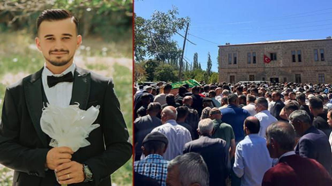 Düğün günü, yengesi tarafından öldürülen damat defnedildi 