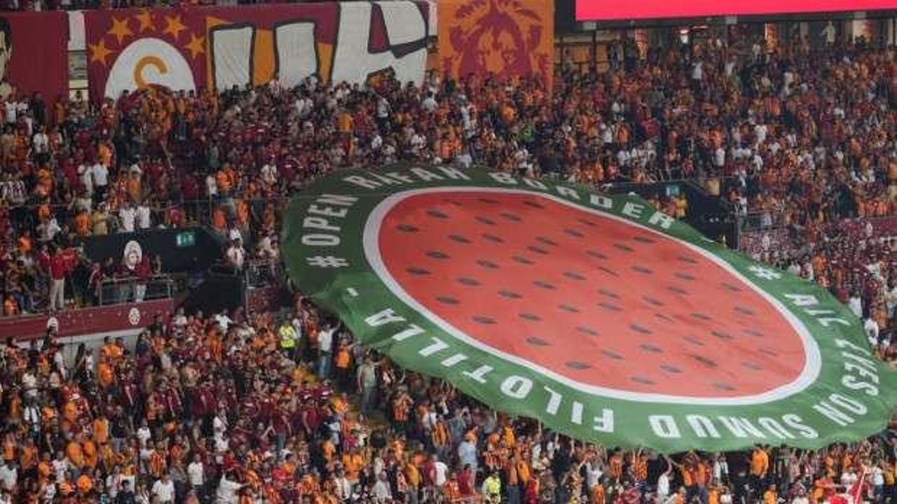 Galatasaray'dan duygulandıran 'Filistin' mesajı: Herkes o tarafa baktı