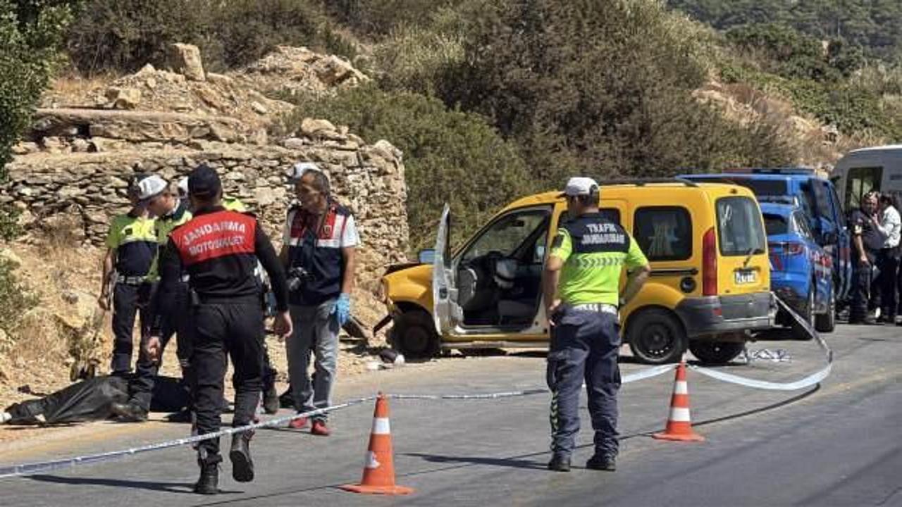 Hafif ticari araçla çarpışan motosikletin sürücüsü öldü