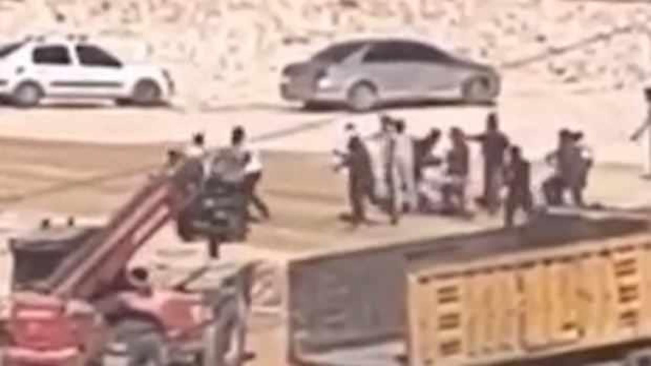 Şantiyede işçiler arasında taşlı sopalı kavga: 2 yaralı