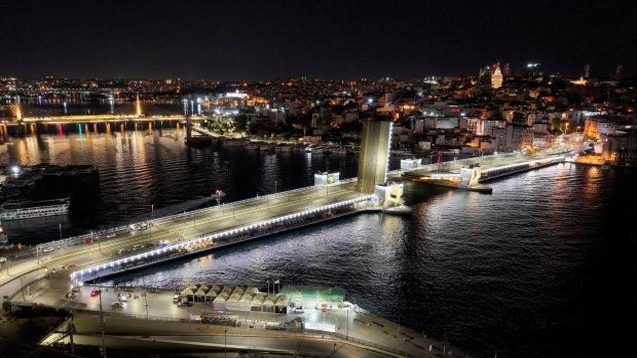Yeni Galata Köprüsü çalışma nedeniyle trafiğe kapatıldı