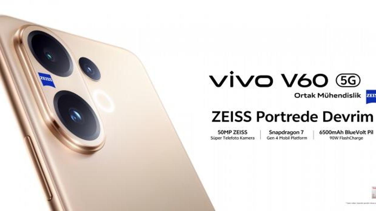 vivo, yeni akıllı telefonu tanıttı! V60'ın yeni nesil telefoto kamerası dikkat çekiyor...