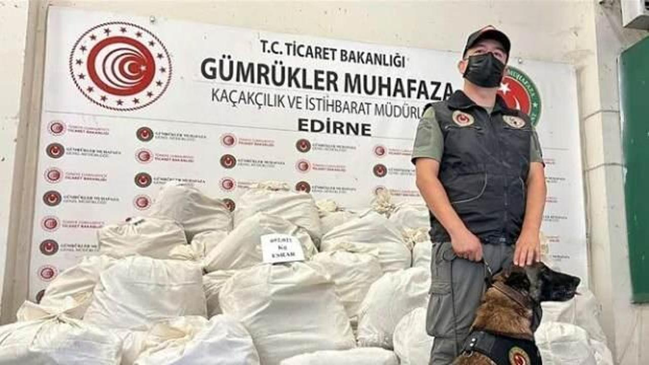 Edirne’de 8 ayda 7 milyar liralık uyuşturucu ve kaçak eşya ele geçirildi