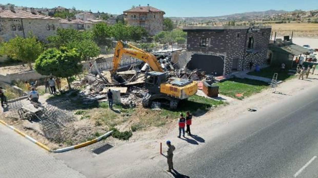 Kapadokya’da kaçak yapıya geçit yok