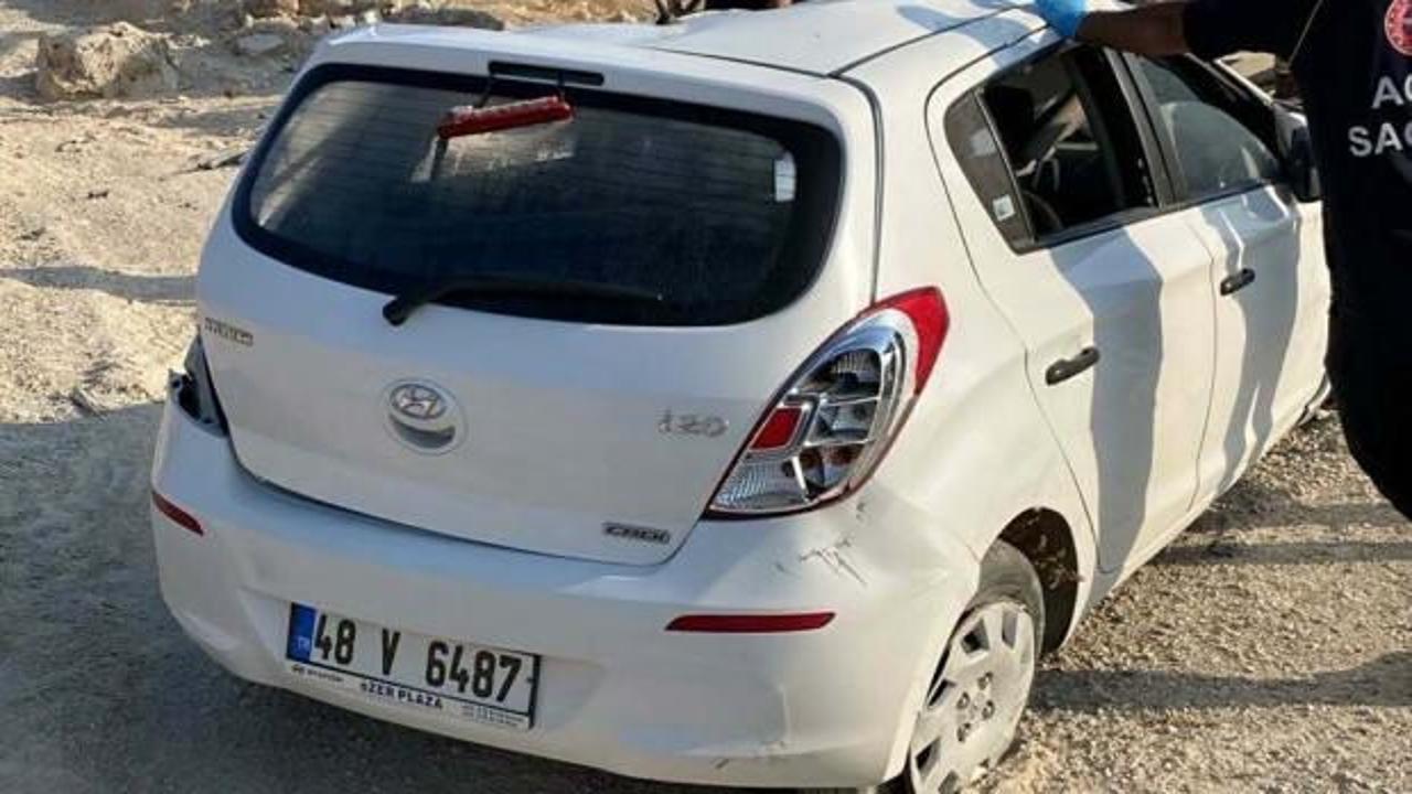 Şarampole devrilen otomobilin sürücüsü öldü