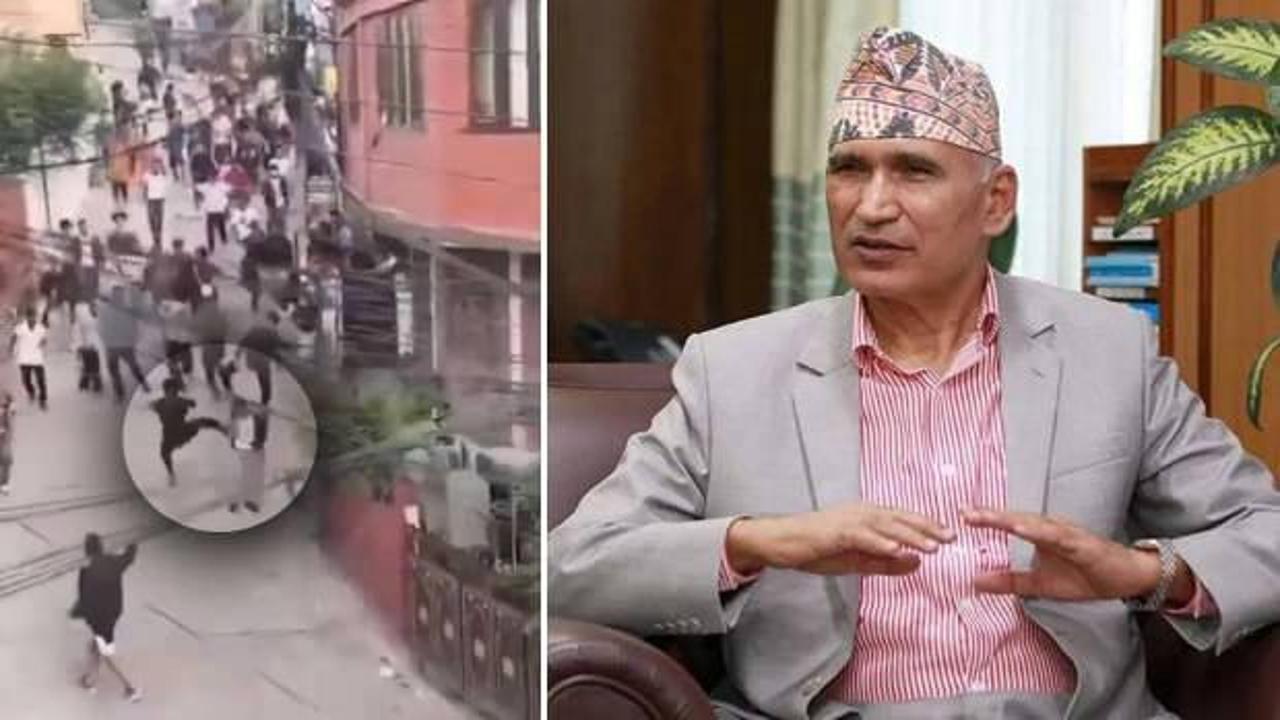 Nepal Maliye Bakanı'na meydan dayağı
