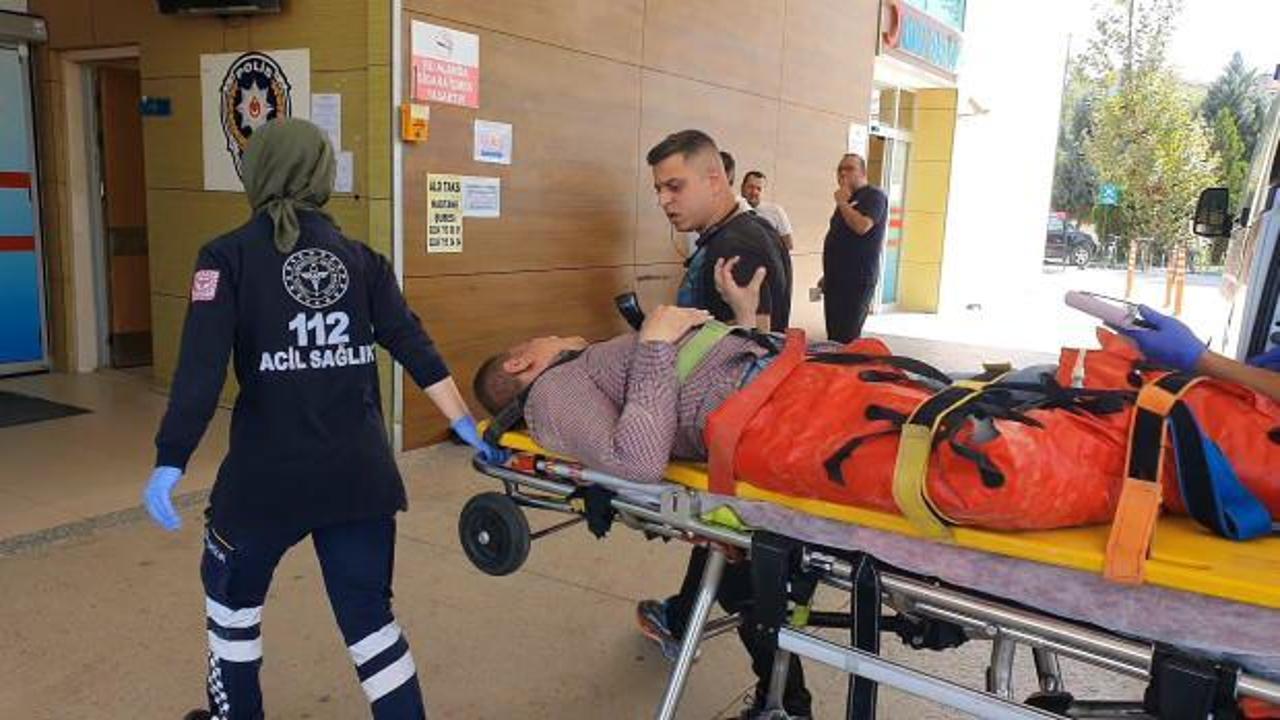 Bursa'da feci kaza: Üzerine sunta düşen işçinin bacakları kırıldı!