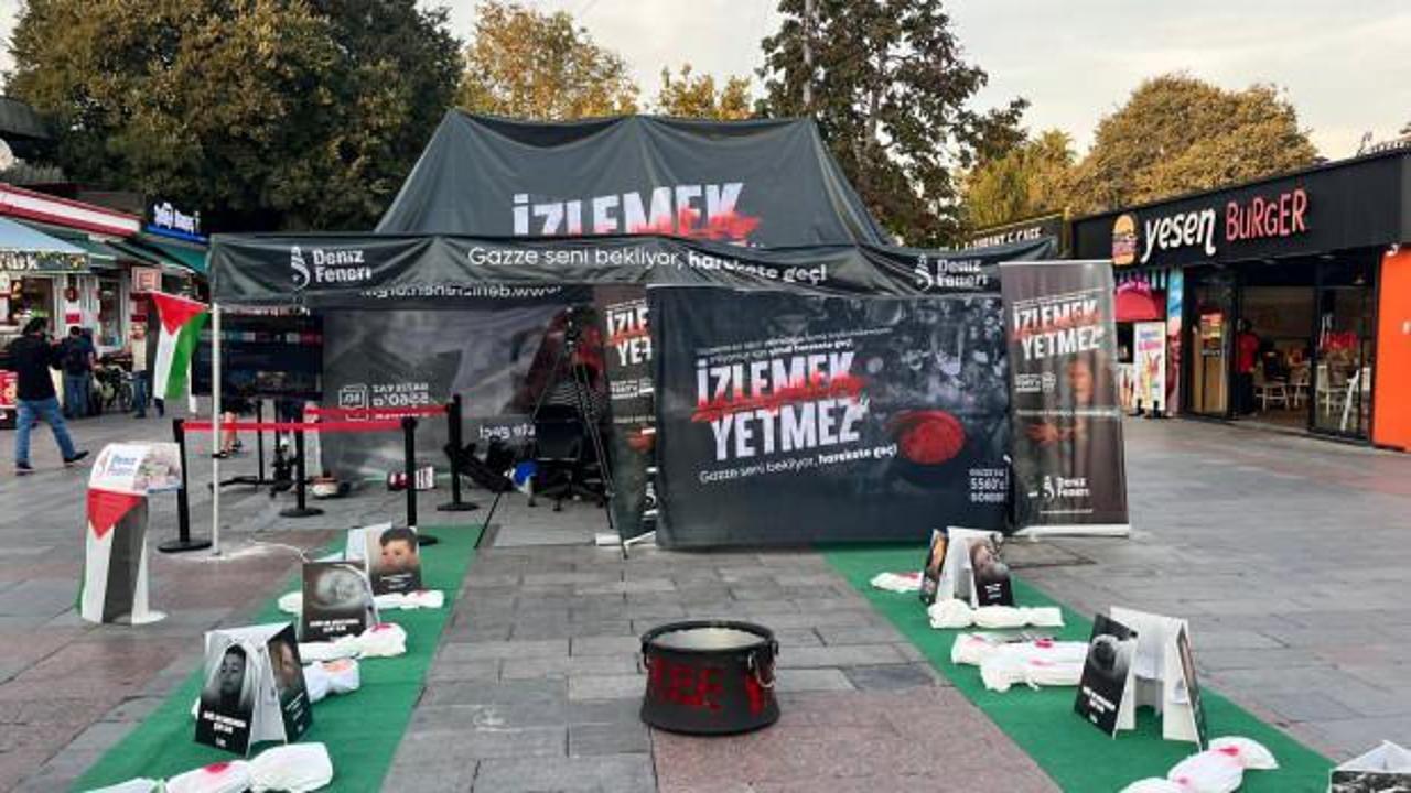 Deniz Feneri Derneğinden Eyüpsultan'da Gazze için farkındalık etkinliği