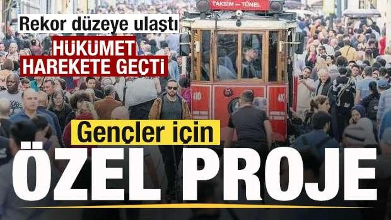 Rekor d&uuml;zeye ulaştı! H&uuml;k&uuml;met harekete ge&ccedil;ti! Gen&ccedil;ler i&ccedil;in &ouml;zel proje!