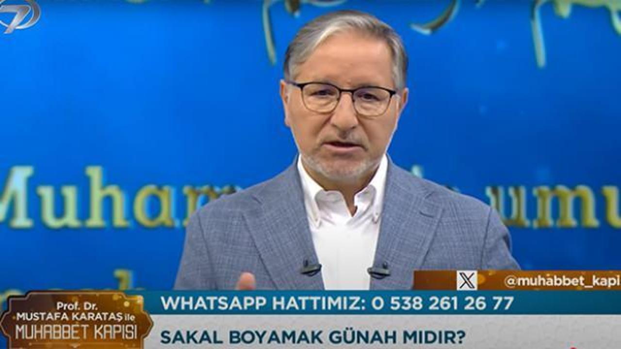 Sakal boyamak günah mıdır? Prof. Dr. Mustafa Karataş hoca cevapladı