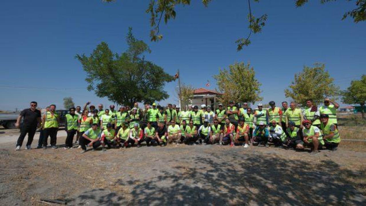 Başkan Altay'dan tarihi mekânlardaki turlarla katılan bisikletseverlere teşekkür
