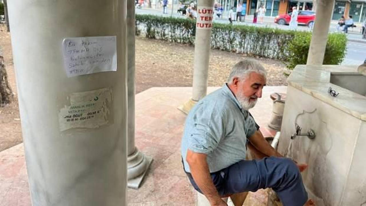 Cemaati şaşkına çeviren olay! Abdest alırken unuttu...
