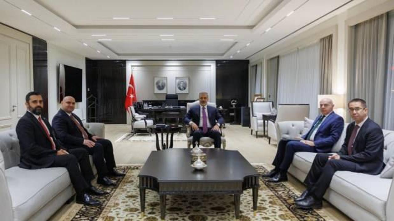 Bakan Fidan, Irak Türkmen Cephesi Başkanı Ağaoğlu ile görüştü