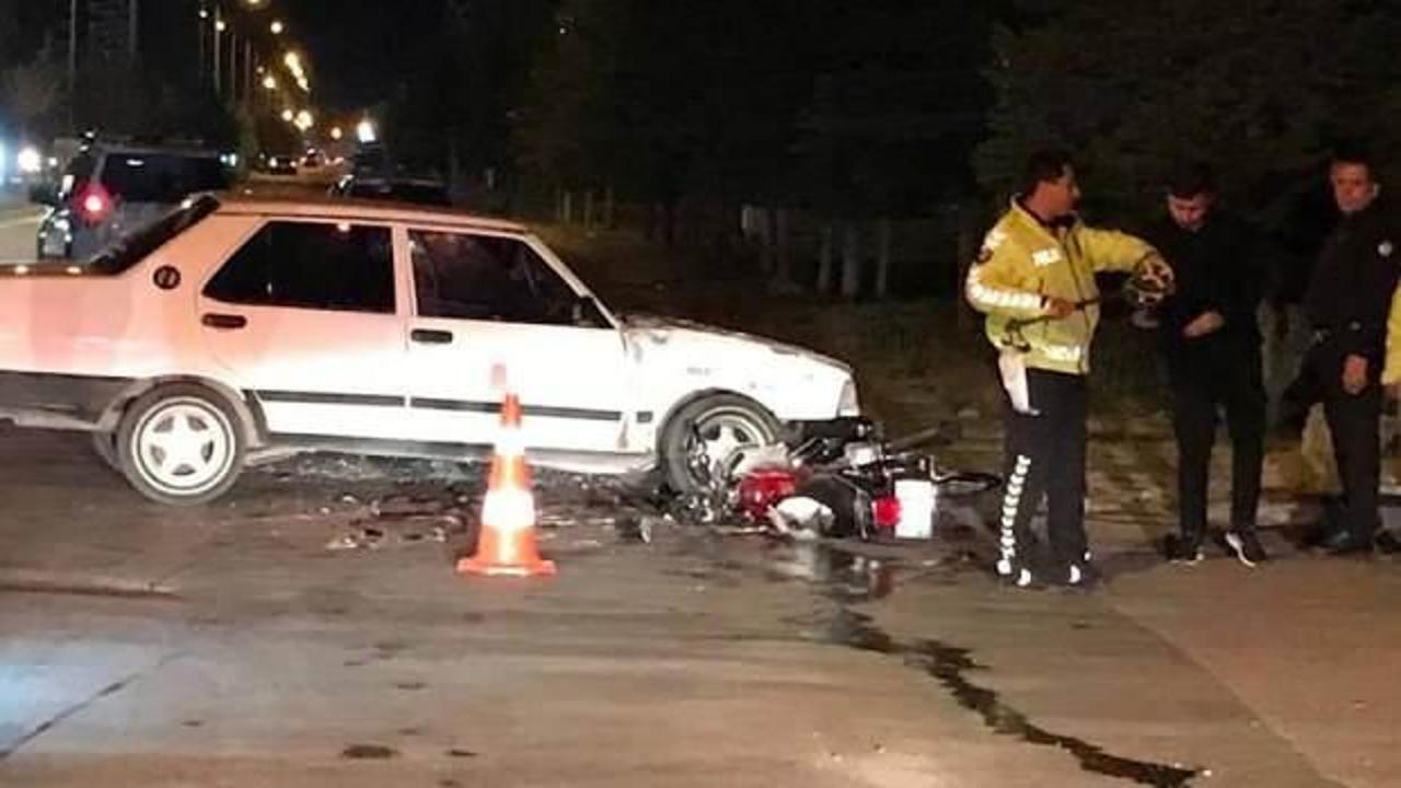 Konya'da iki motosikletin &ccedil;arpıştığı kazada 1 kişi &ouml;ld&uuml;, 3 kişi yaralandı