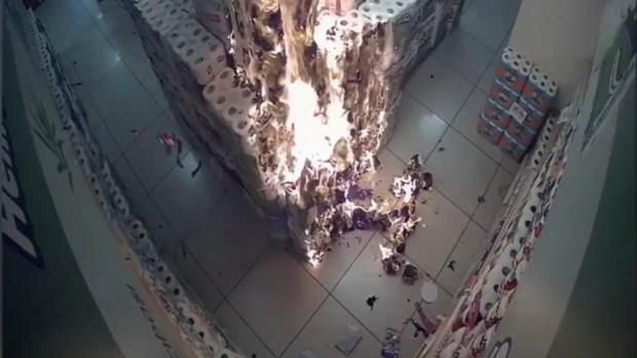 Marketteki kağıt havluları tutuşturmuştu! 10 yaşındaki çocuk hakkında karar verildi