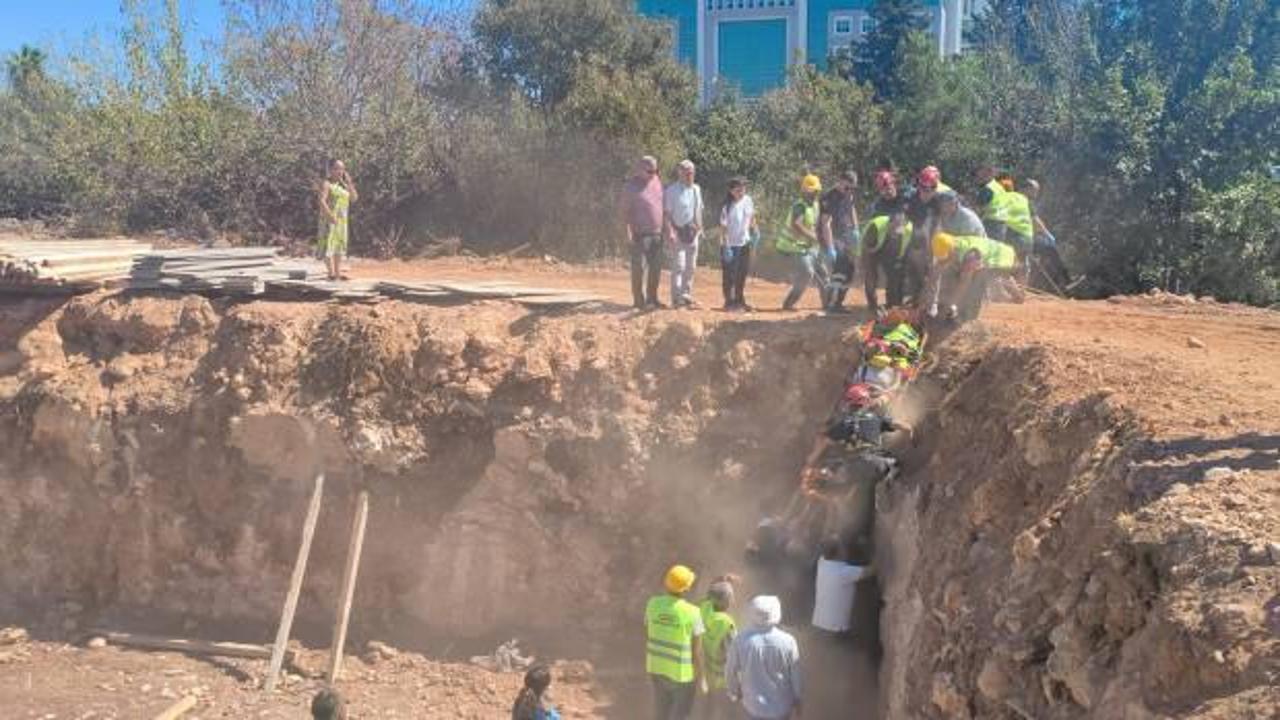 Antalya'da inşaattan düşen işçi yaralandı