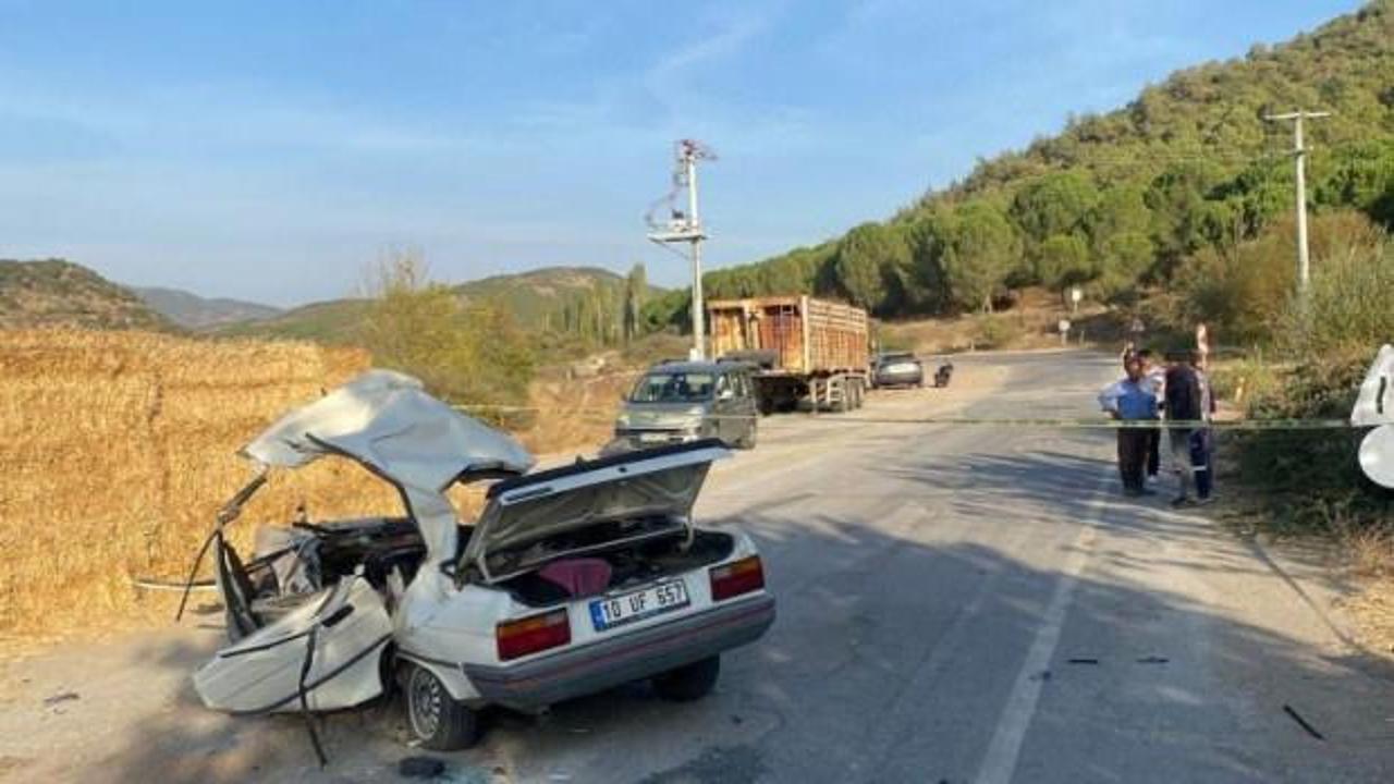 Bigadi&ccedil;'te trafik kazası; 1 &ouml;l&uuml;