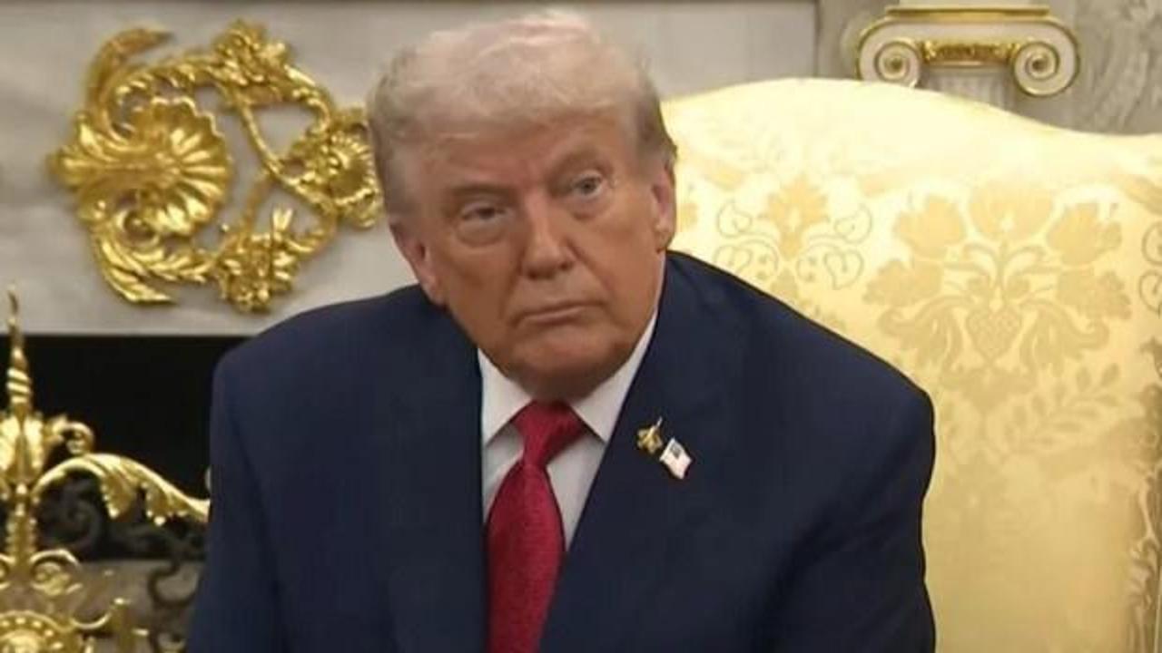 Erdoğan ile görüşen Trump'ın yakasına taktığı rozet dikkat çekti!