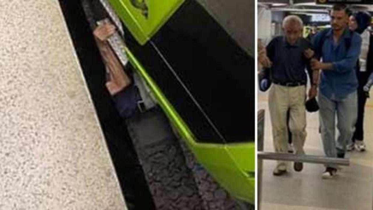 Öğrenciler şakalaşırken yaşlı adamı raylara düşürdüler!