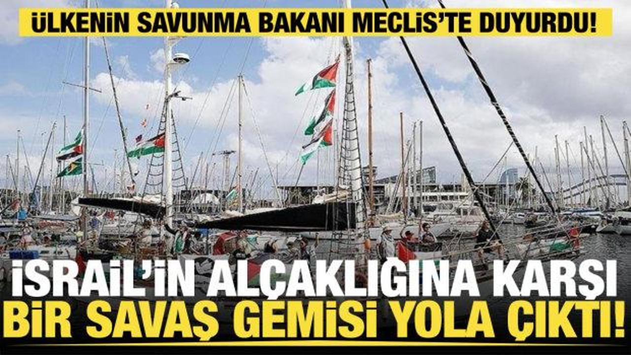 Son dakika... İsrail'in alçaklığına karşı bir savaş gemisi daha yola çıkmıştı! Ulaştı!