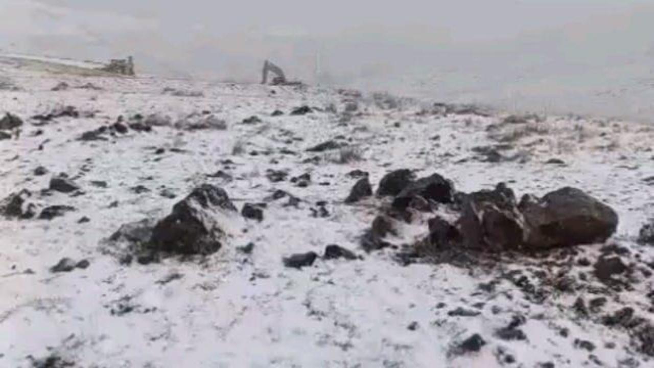 Van'ın yüksek kesimlerine yılın ilk karı yağdı