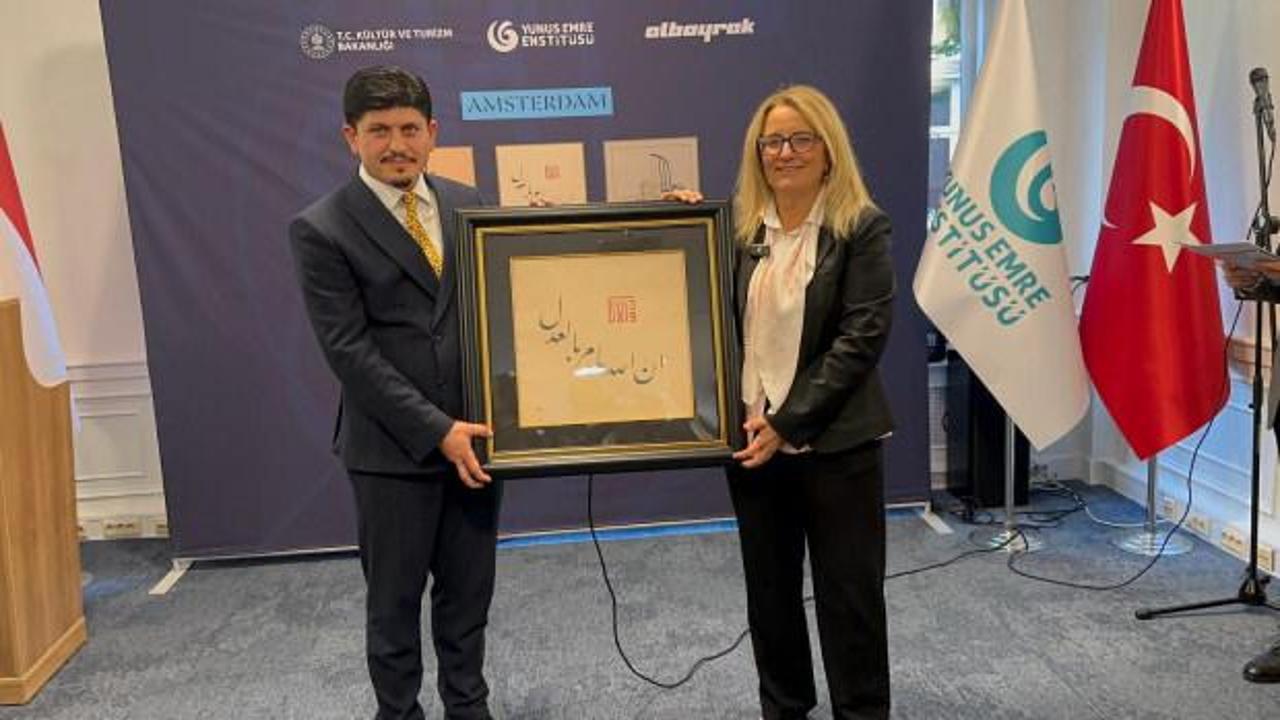Âdil-i Mutlak Hat Eserleri Sergisi, Amsterdam’da sanatseverlerle buluştu