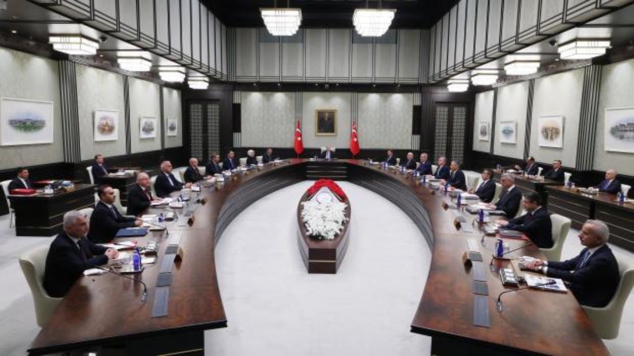 Kabine, Cumhurbaşkanı Erdoğan başkanlığında toplandı