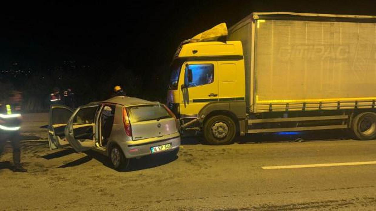 Kamyonun çarptığı otomobilin sürücüsü öldü