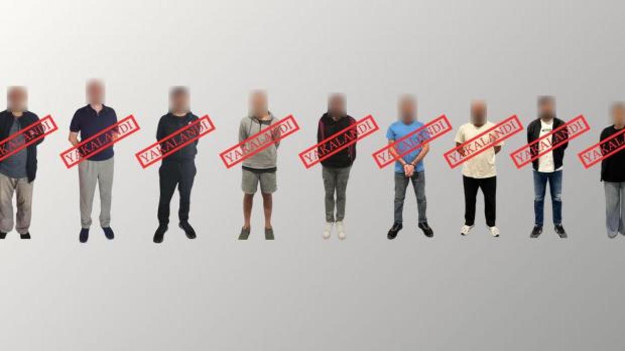 Kırmızı b&uuml;ltenle aranan 9 kişi yakalanarak T&uuml;rkiye'ye getirildi
