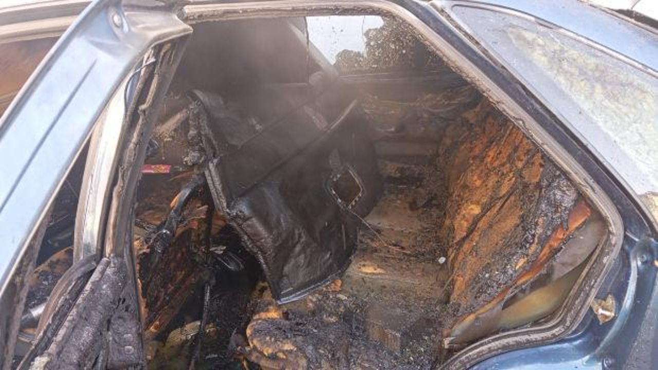 Tartıştığı kişinin aracını ateşe verdi! Gözaltına alındı