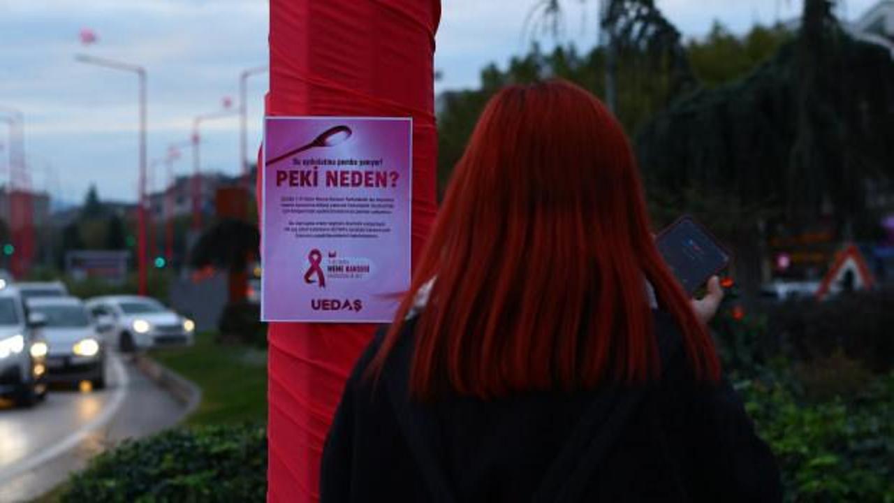 Erken teşhis farkındalığı: Sokak lambaları pembe yandı