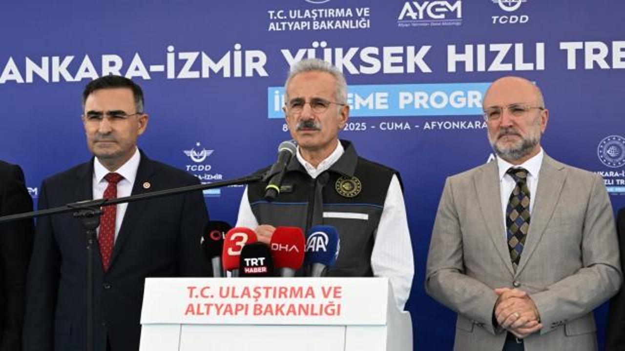 Bakan Uraloğlu açıkladı: Seyahat süresi 1 saat 40 dakikaya düşecek