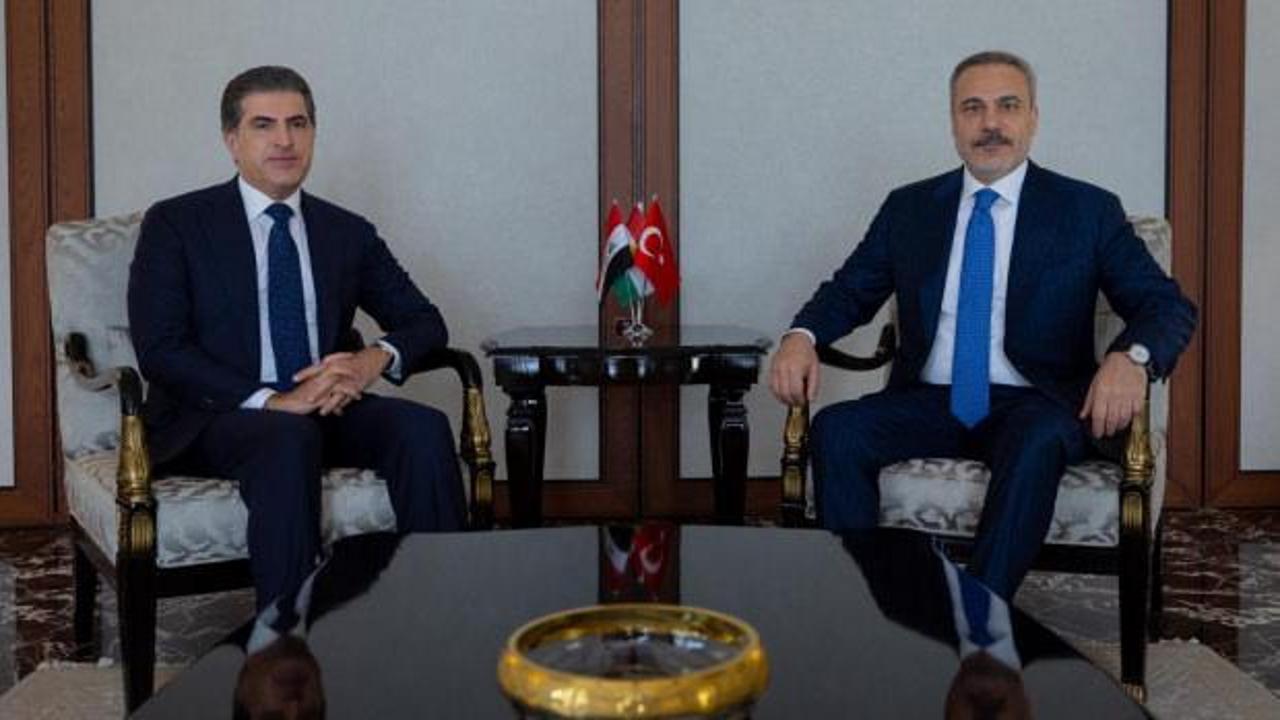 Bakan Fidan, IKBY Başkanı Barzani ile görüştü