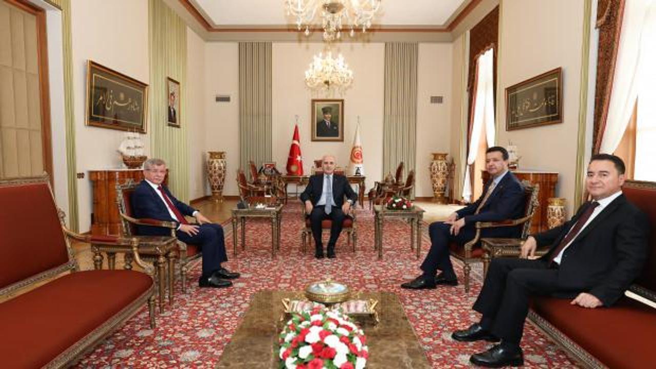 Numan Kurtulmuş; Arıkan, Babacan ve Davutoğlu'nu kabul etti
