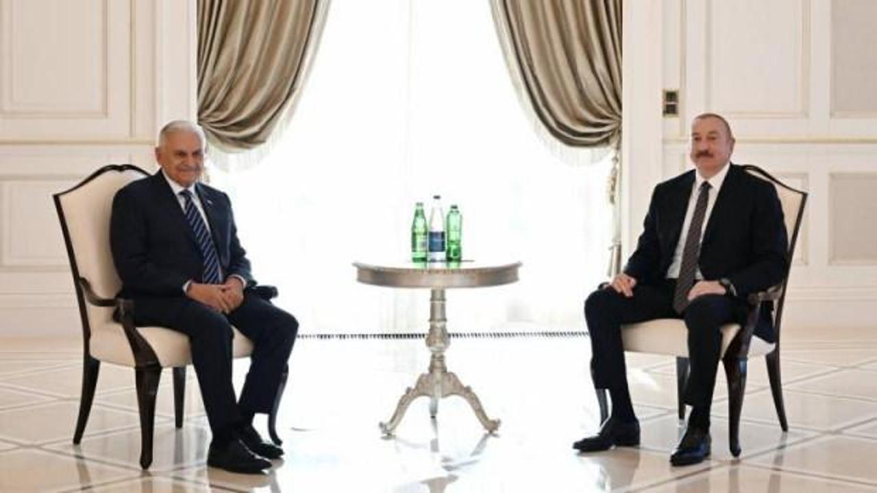 TDT Aksakallar Konseyi Başkanı Yıldırım'dan önemli ziyaret... Aliyev ile bir araya geldi!
