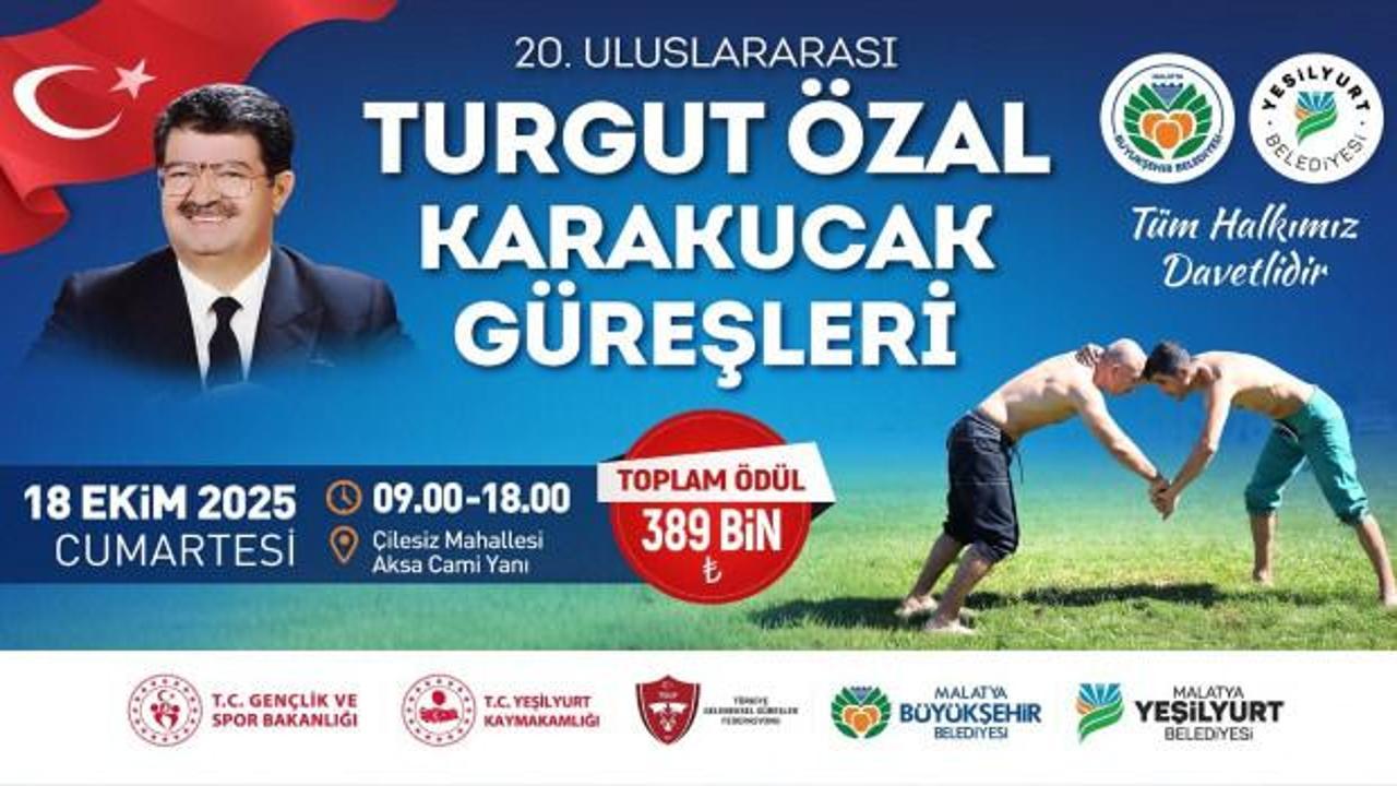 20. Uluslararası Turgut Özal Karakucak Güreşleri için hazırlıklar tamamlandı