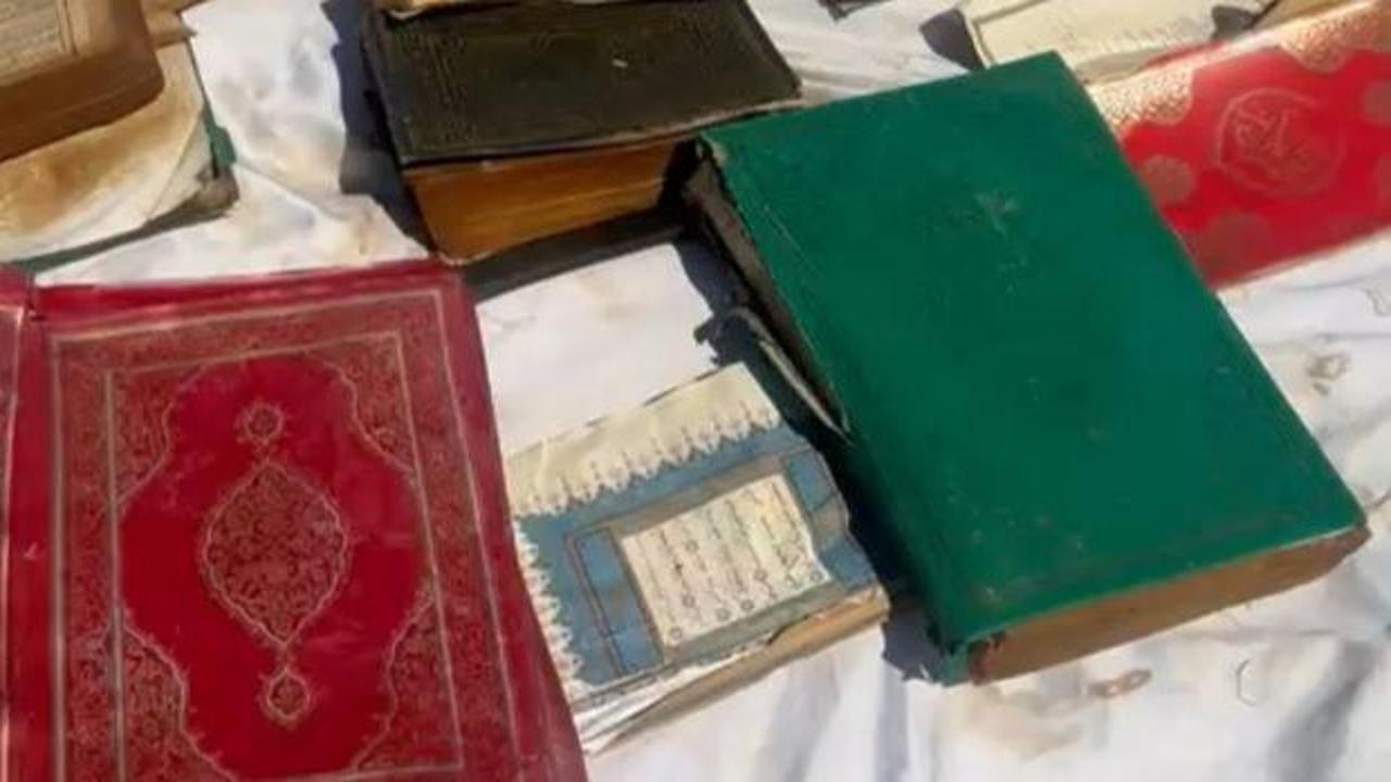 Batman &Ccedil;ayı kıyısında &ccedil;uvallarda &ccedil;ok sayıda Kur'an-ı Kerim bulundu