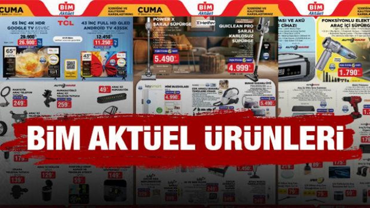 BİM 17 EKİM AKTÜEL ÜRÜNLERİ | Akıllı Televizyon, Araç İçi Süpürge, Telefon tutucu, Şarjlı Süpürge...