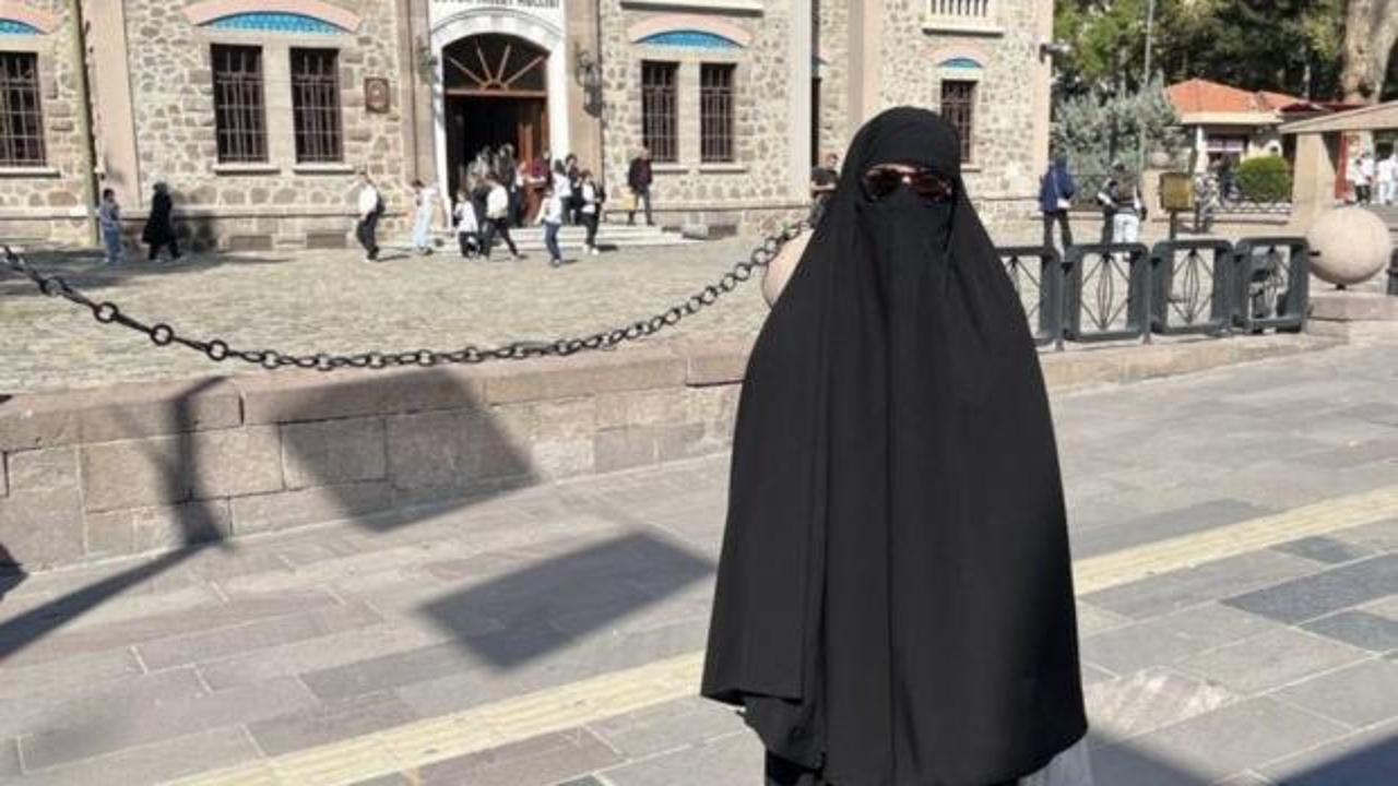 Çarşaf giyen erkek, sokaklarda dolaşmıştı: Gözaltına alındı!