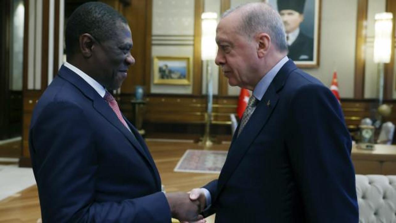 Cumhurbaşkanı Erdoğan, Paul Mashatile'yi kabul etti!