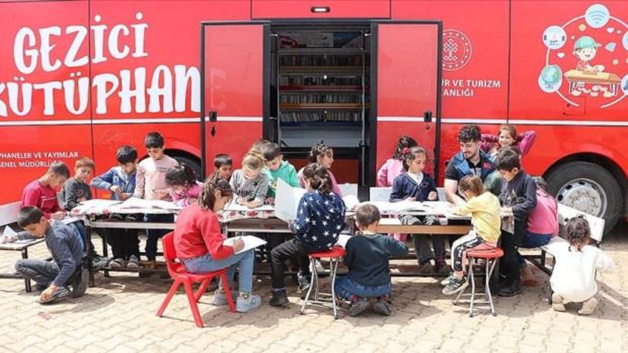Gezici kütüphanelerle1057 noktaya ulaşıldı